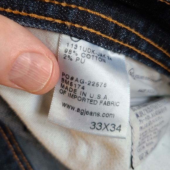 Adriano Goldschmeid  Matchbox slim straight jeans 33W 31L - Picture 2 of 9